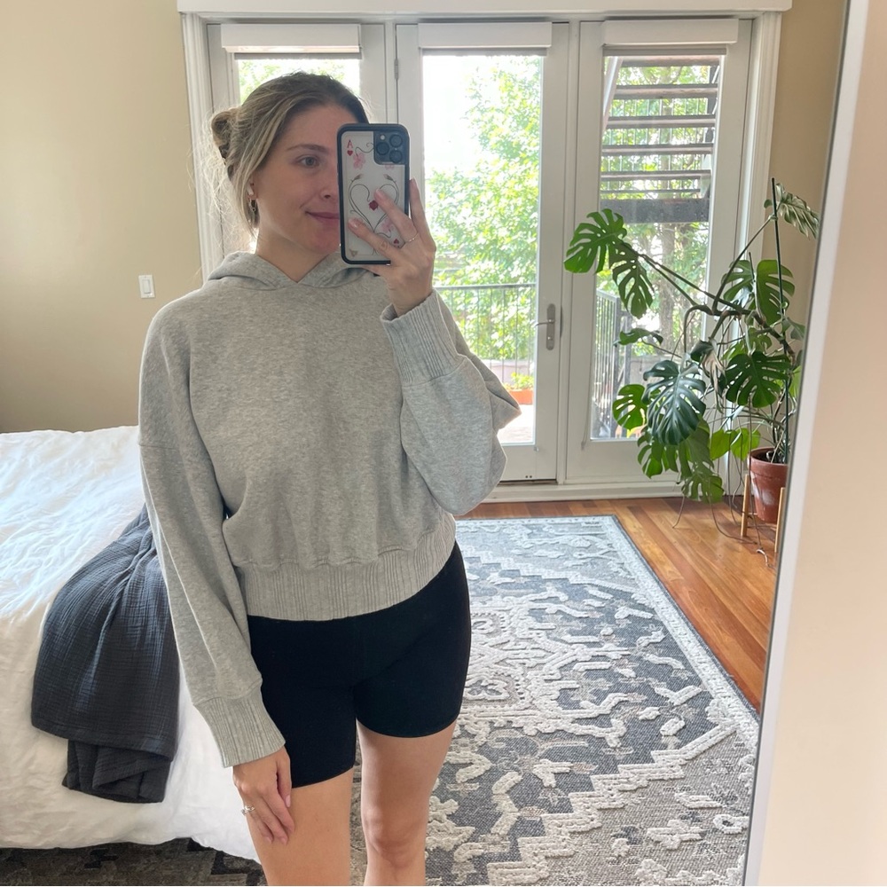 Aerie Light Gray Hoodie